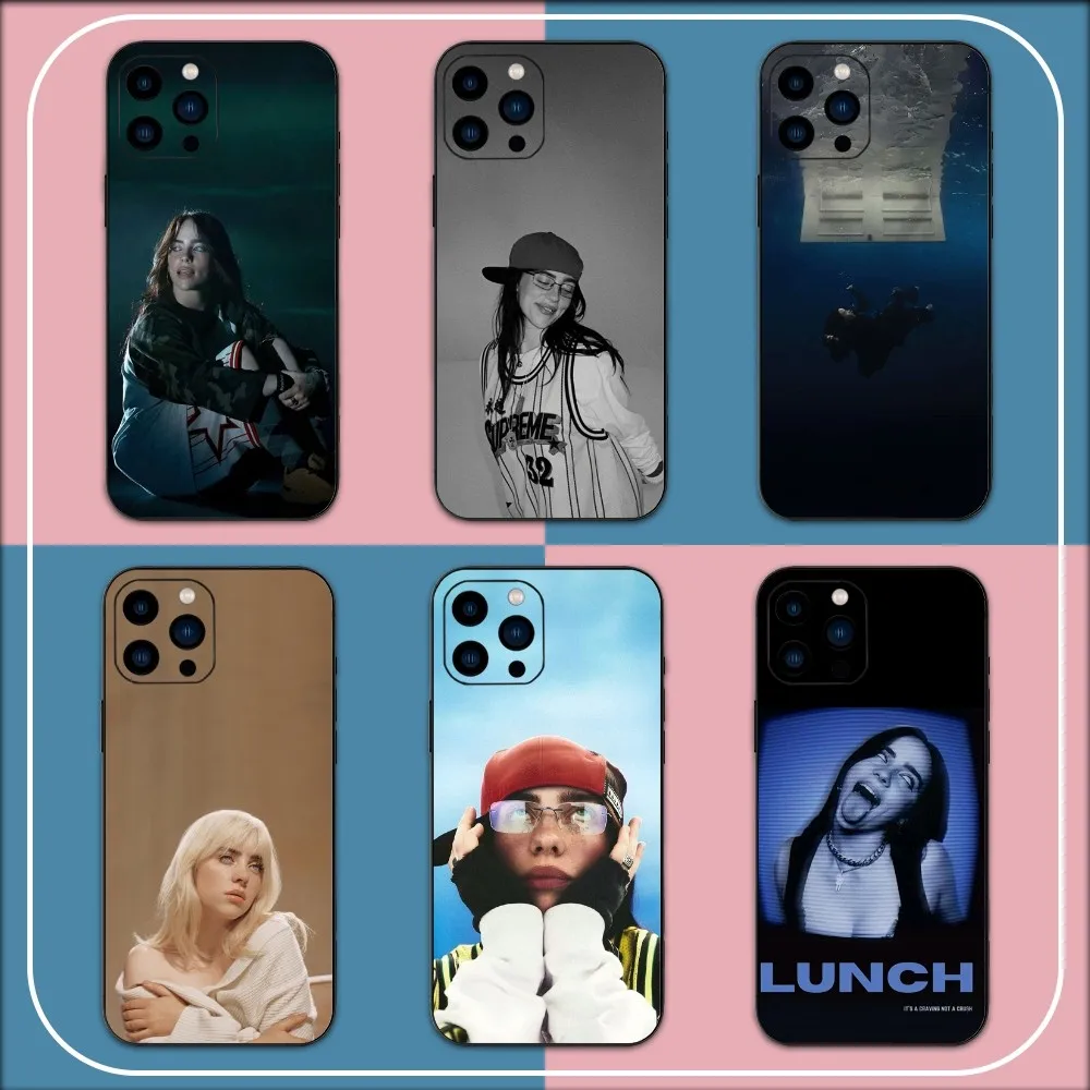 B-Billie H-Hit M-Me H-Hard and S-Soft Phone Case For iPhone 15 14 13 12 11 Pro Max mini XS XR X 8 Plus SE Black Cover