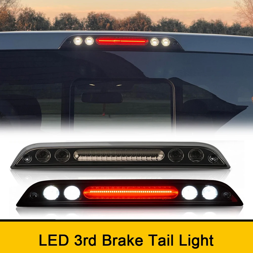 

LED 3rd Brake Light For Ford F150 F250 F350 F450 Ranger Maverick Rear High Mount Third Stop Tail Red Roof Cargo White Lamp