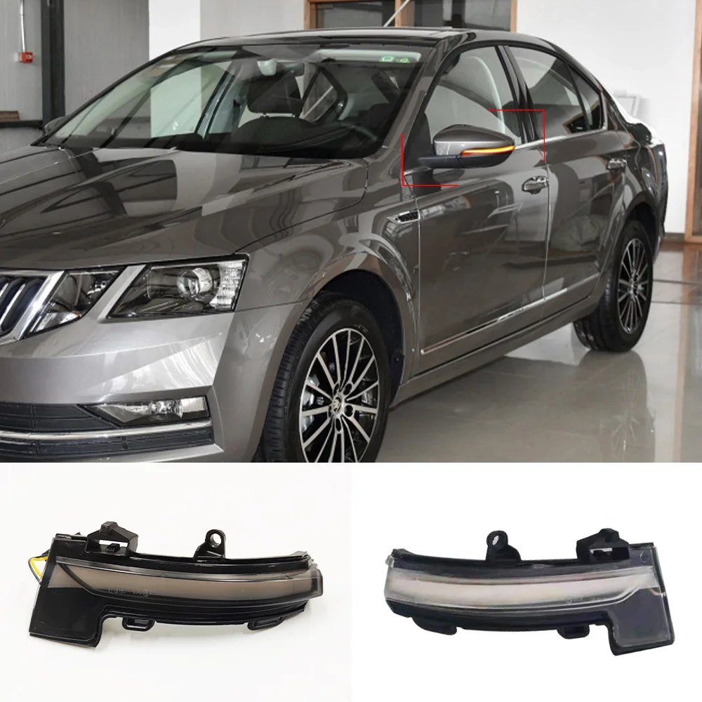 

Suitable for Skoda Octavia MK3 5E Volkswagen T-Roc LED Flow Flow Mirror Turn Signal