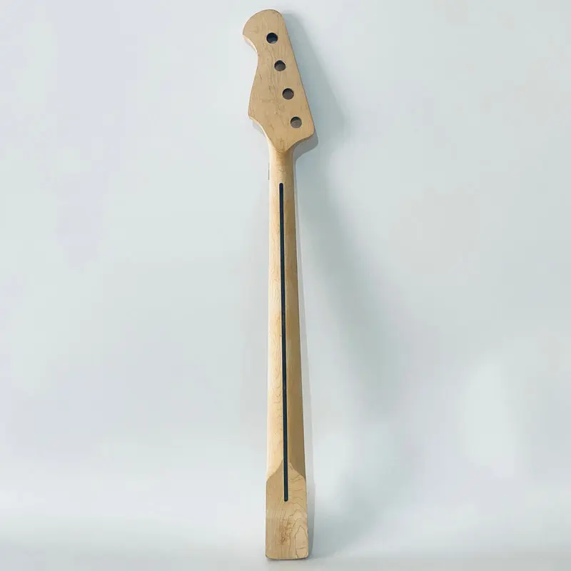 EN411 Custom Order 4 String Electric Bass Neck Natural Maple No Paints Unfinished Version 20 Frets for DIY Replace