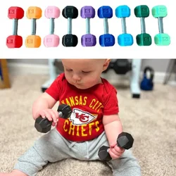 Miniature Baby Dumbbell Kids Toddler No Burrs Round Square Head Children Fitness Dumbbell Kindergarten Exercise Training Props