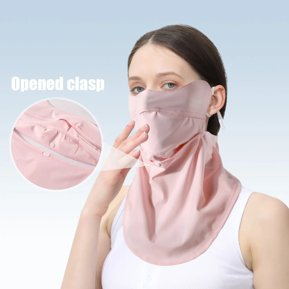 Bandana d'été en soie glacée pour femmes, Protection UV pour Sports de plein air, couvre-visage pour les yeux, randonnée, chasse, cyclisme, écharpe respirante