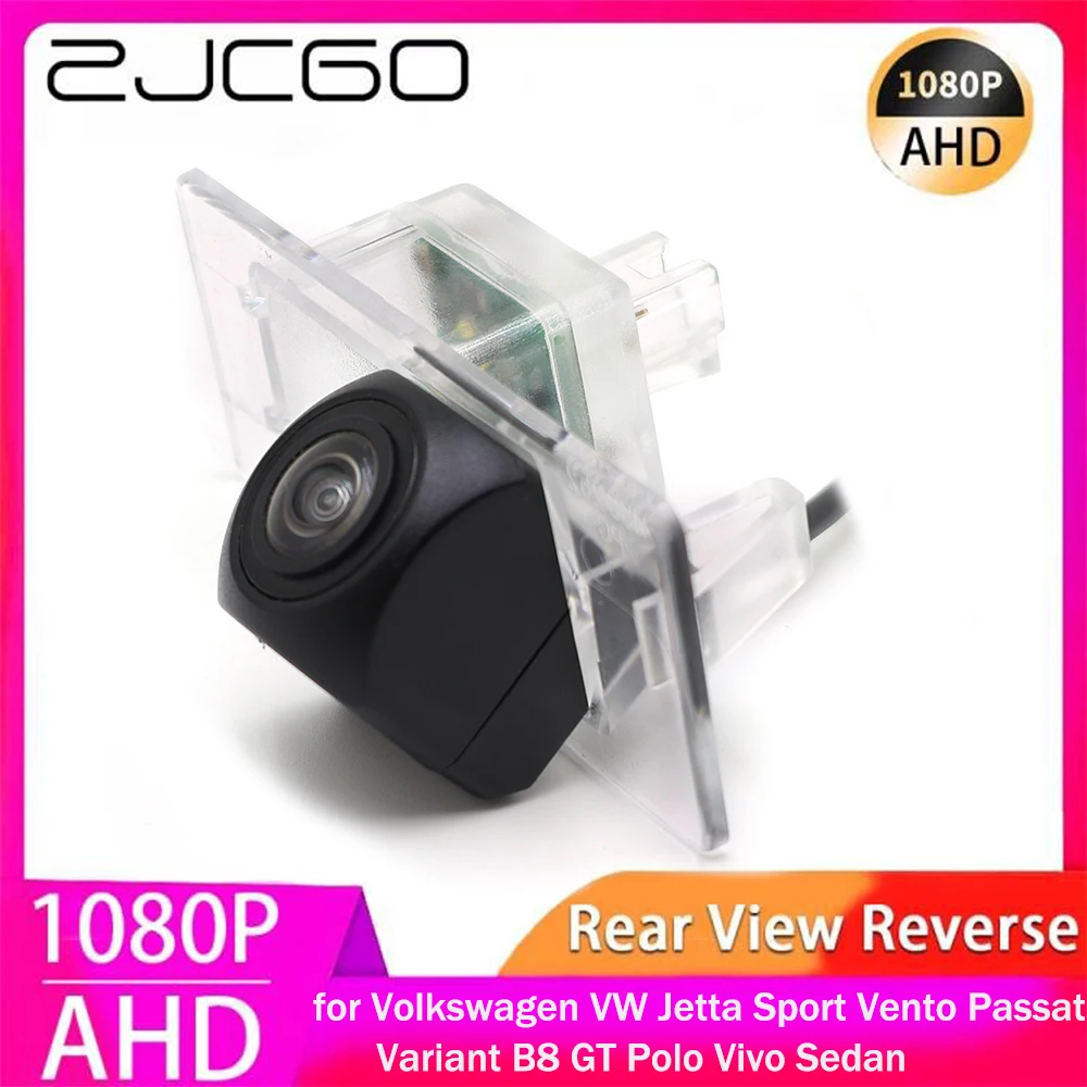 

ZJCGO AHD 1080P Parking Reverse Back up Car Rear View Camera for Volkswagen VW Jetta Sport Vento Passat Variant B8 GT Polo Vivo