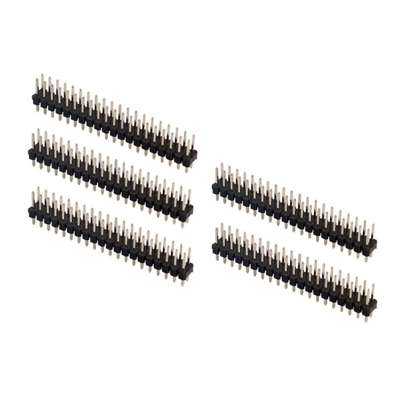 573A 5pcs Break-Away 0,1 "2x20-контактный двойной мужской заголовок для нулевого GPIO