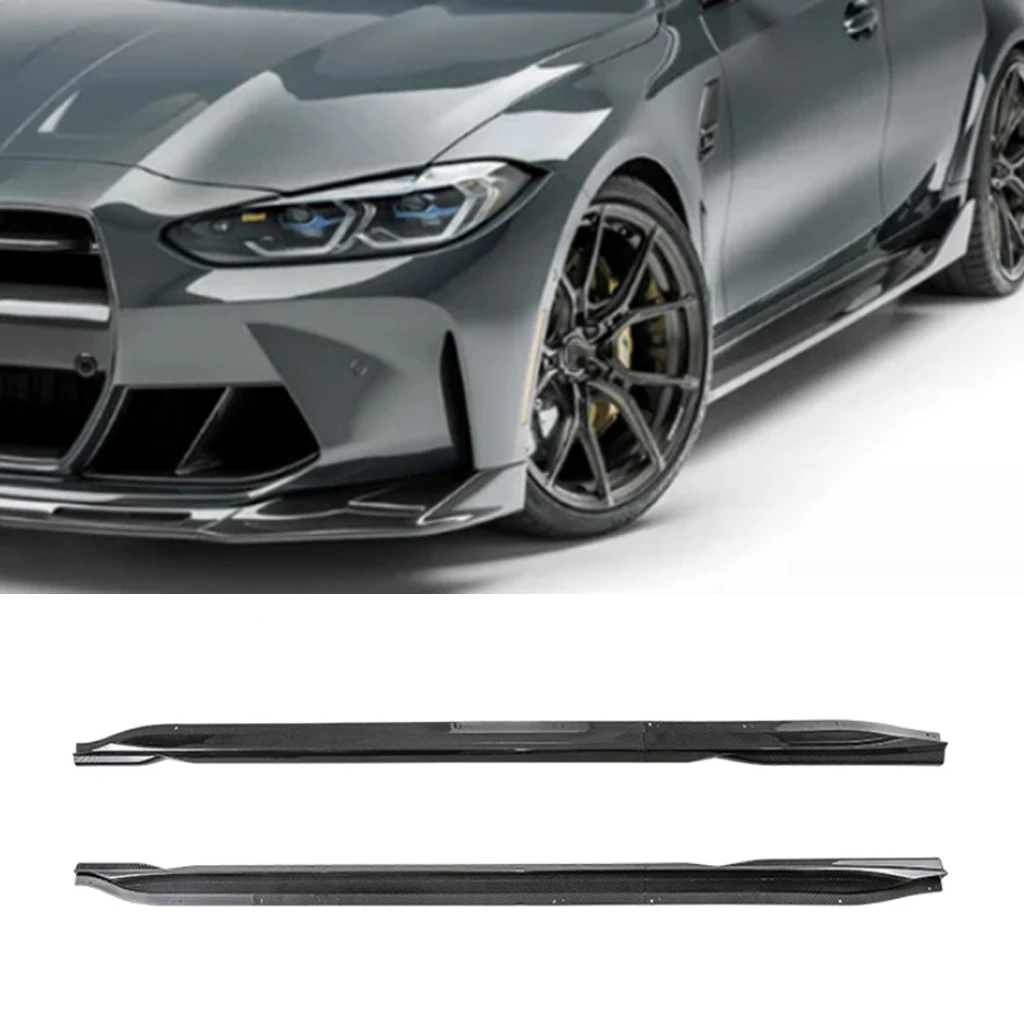 

For BMW G80 G81 Maxton M3 G82 G83 Maxton M4 2020-2023 Car Side Bumper Lip Trim Protector Car Side Skirt Cover Bumper Guards