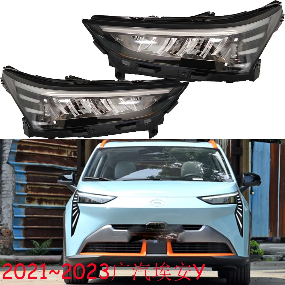 

1pcs car bumper headlamp For Trumpchi Aion y headlight 2021~2023y car accessories head lamp Trumpchi Aion y fog lamp