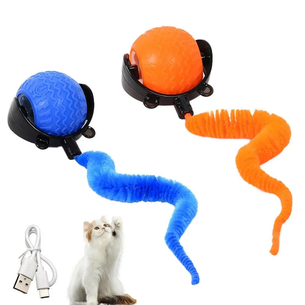 Interactive Cat Toy Ball Super Drive Cat Rolling Balls with Bird Chirping Motion Activated Sensor Pet Kitten Teaser Game Toys