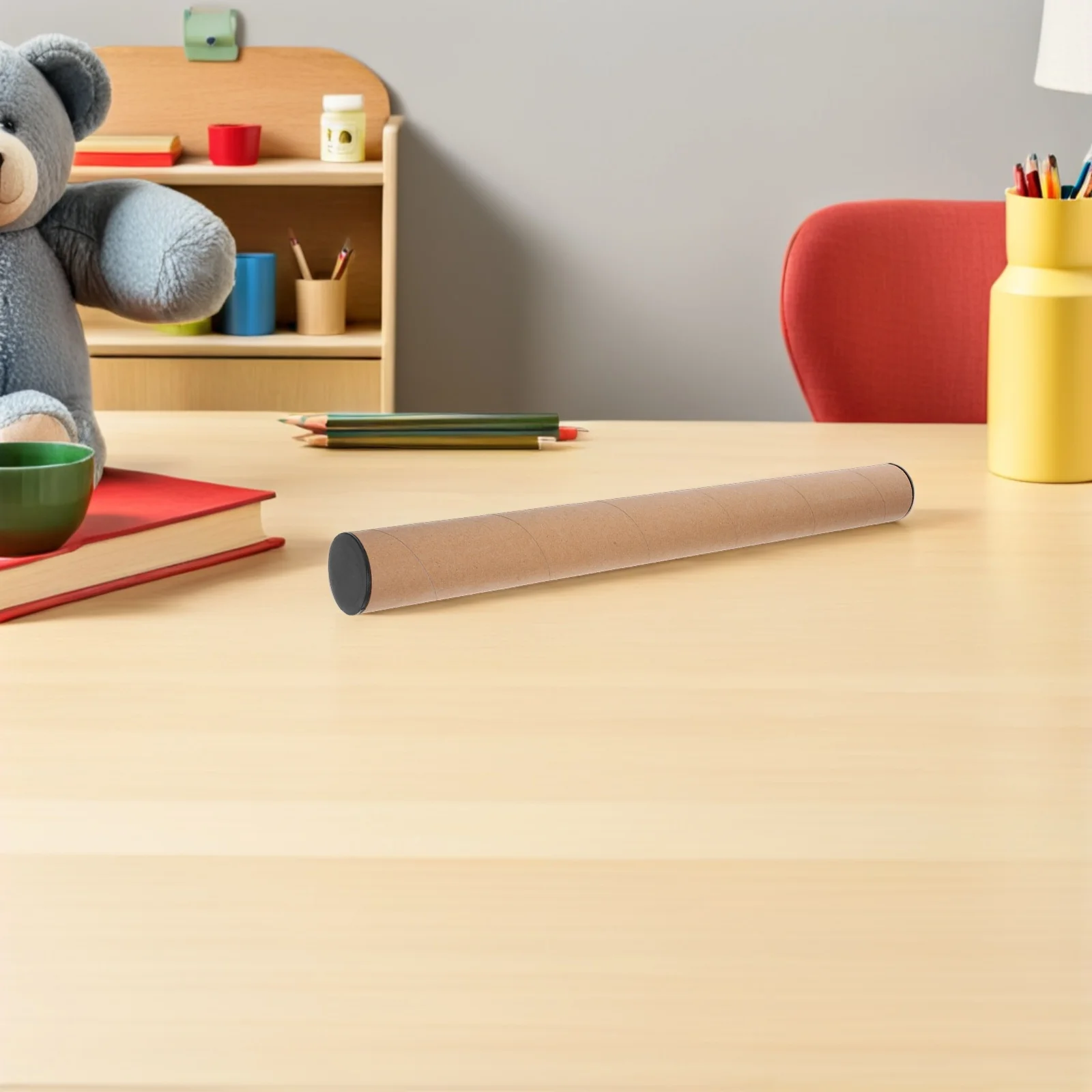 10Pcs Postal Tubes Kraft Paper Mailing Tubes for Poster Shipping Artwork Document Storage 40cm Reinforced Paperboard Tube