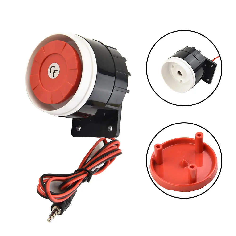 12V CC Alarm Buzzer Alarm 120dB Sound Accessories Loud Indoor Siren Plastic&Metal Replacement 320/600/1000/1200Ma