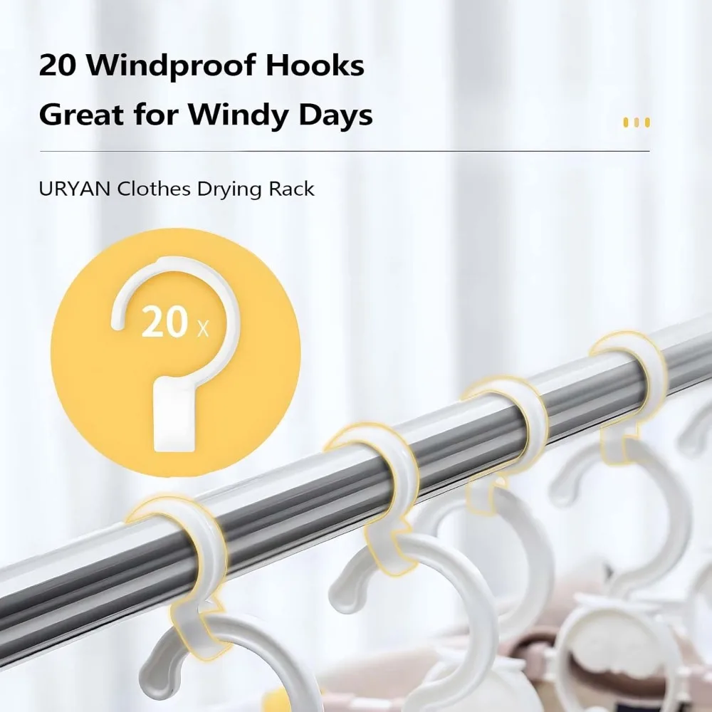 Heavy Duty Stainless Steel Laundry Drying Rack, 95 Inches Folding Indoor Outdoor Portable Drying Rack for Clothes