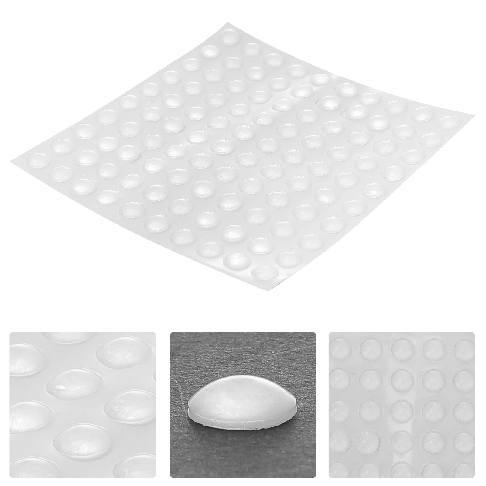 

100Pcs Clear Bump Dots for Blind Self-Adhesive Furniture Bumpers Silicone Pads for Drawer Cabinet Door Safety Enhancing Tactile