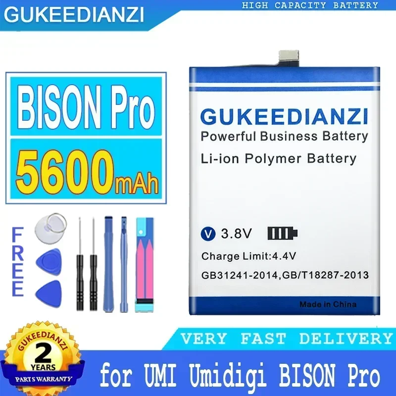 Аккумуляторы для мобильных телефонов большой емкости для UMI UMIDIGI BISON Pro/GT 6,67 дюймов, портативный аккумулятор для смартфона 5500 мАч/6300 мАч + инструменты