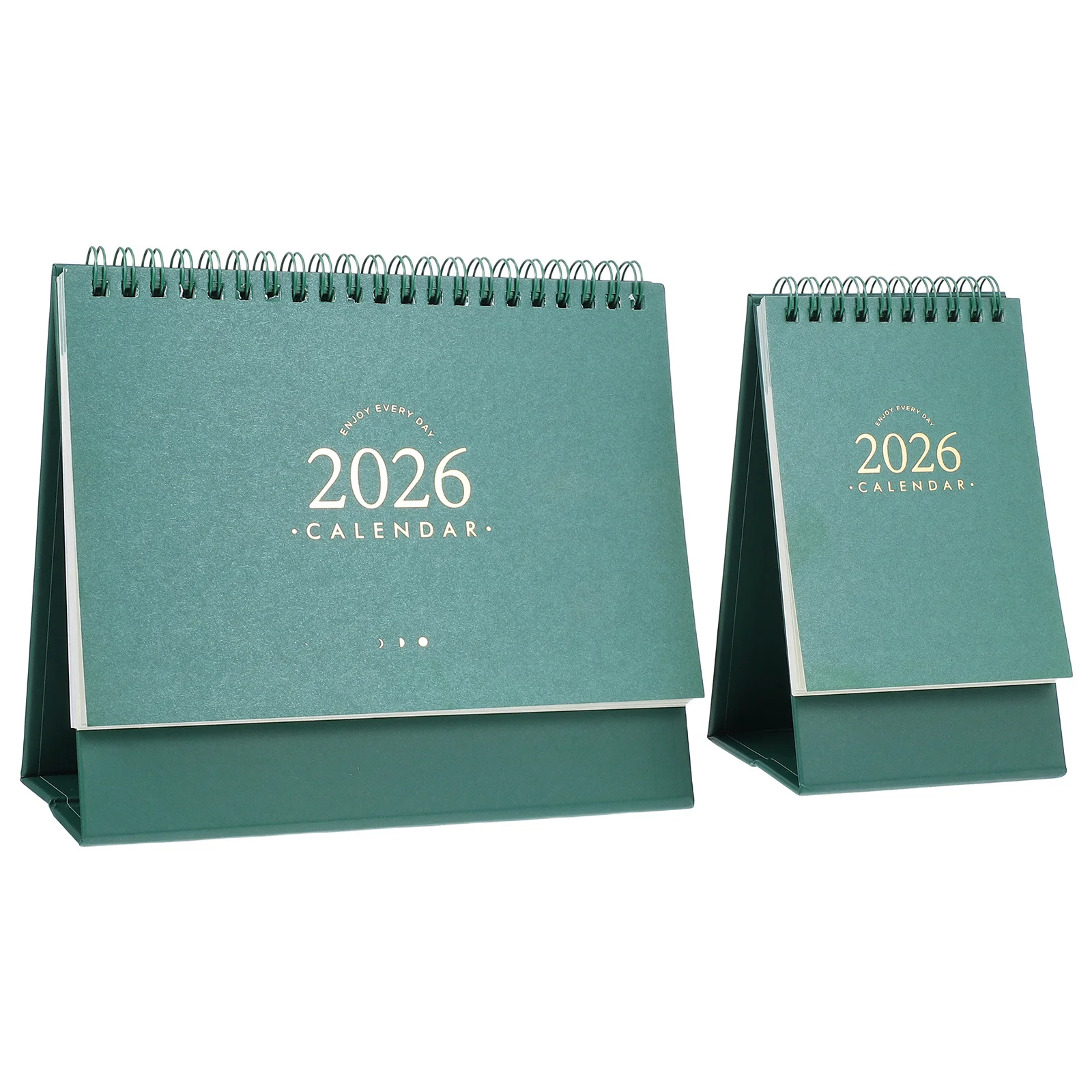 2 Pcs Desk Calendar Office Planner for Home Calander Creative Cute