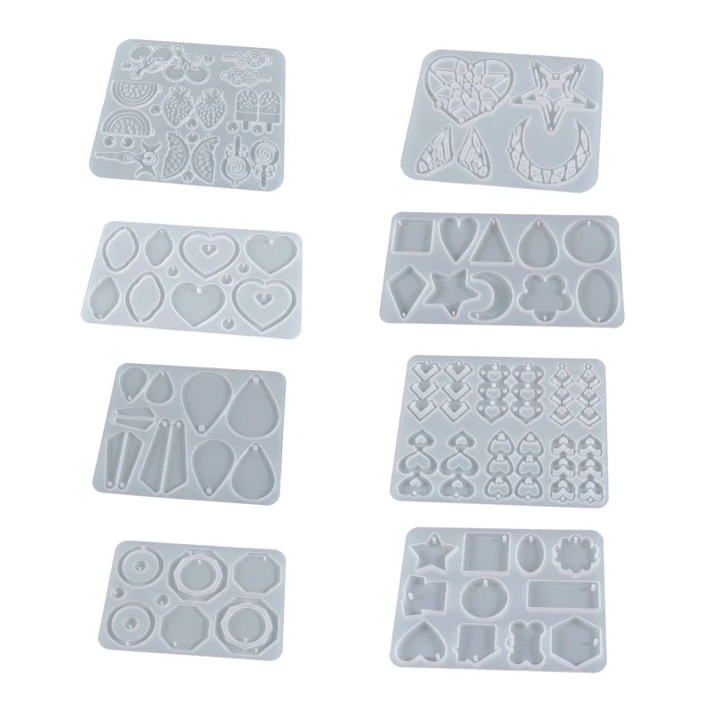 

Earring Resin Molds Jewelry Casting Molds Silicone Pendant Mould Fruit Epoxy Resin Molds for DIY Earring