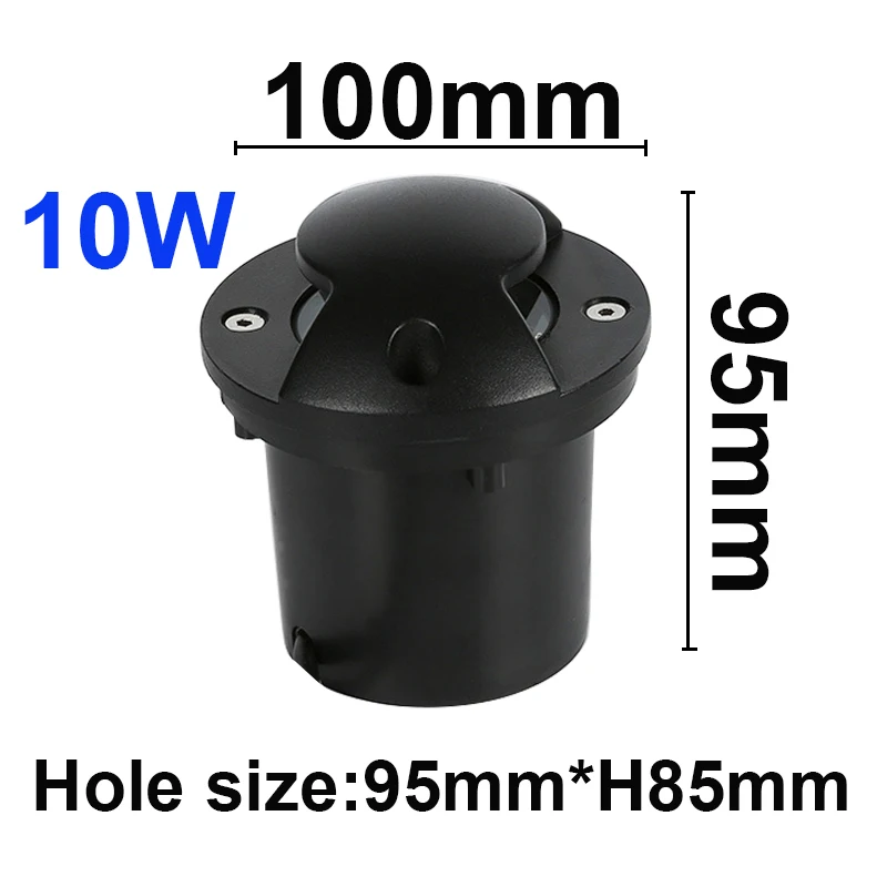 3W 6W 10W LED Garten Licht IP67 AC110V 220V DC12V Strahler Outdoor Einbau Unterirdischen Lampe boden Landschaft Beleuchtung – Detail 7