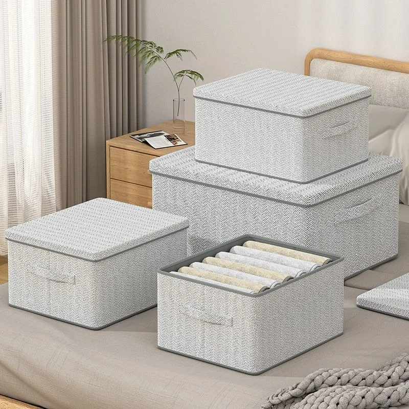 Clothes Storage Box Household Large Capacity Wardrobe Storage Box Artifact Clothing Sundries Multifunction Foldable Basket