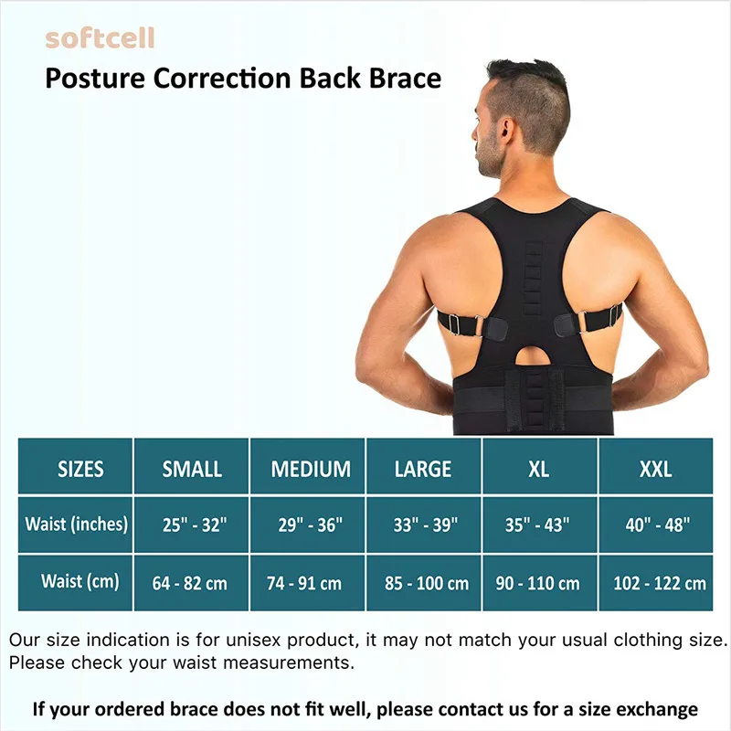 Magnetic Therapy Posture Corrector Posture Corset Shoulder Support Belt Men And Women Braces And Support Belt Shoulder Posture