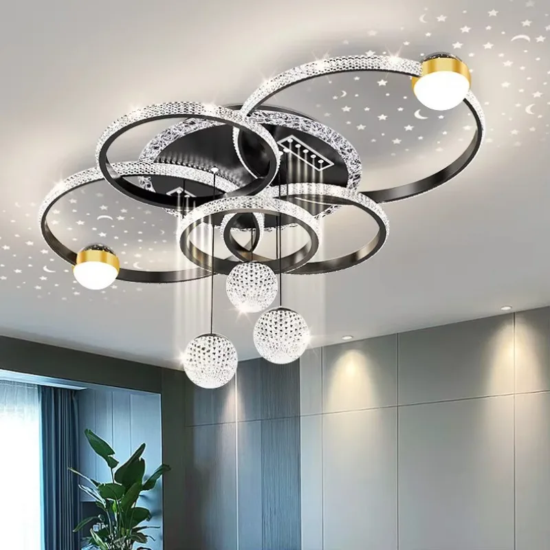 Bedroom Main Light LED Luxury Whole House Combination Iron Ceiling Modern Minimalist