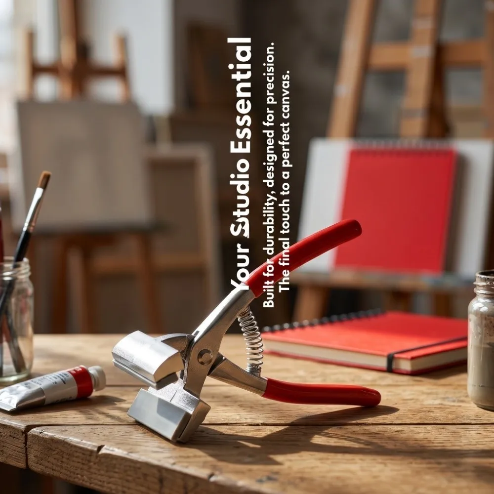 4.72inch，7.87inch Canvas Pliers Red Handle Wide Mouth Canvas Stretching Tool Heavy Duty Sturdy Build Canvas Clamp
