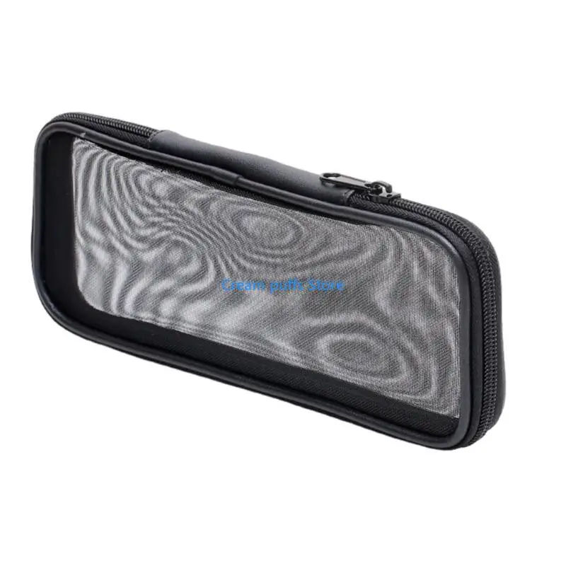 50LE Stylish Mesh Cosmetic Toiletry Bag Makeup Brushes Travel Case for Men and Women