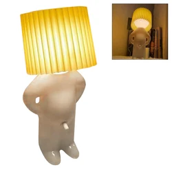 Small Night Light Novel A Little Shy Man Creative Lamp Naughty Boy Cute Boy Night Light LED Table Lamp Home Decoration Nice Gift