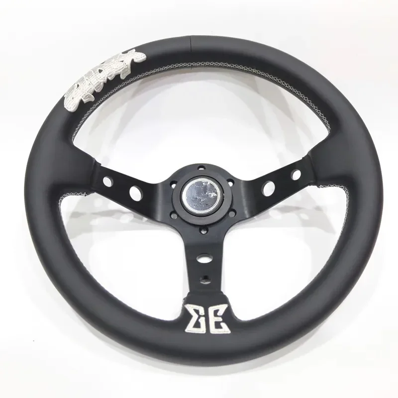 Modified Spsld 13 Inch 330MM Concave Drift Steering Wheel /Leather Steering Wheel Embroidered Style