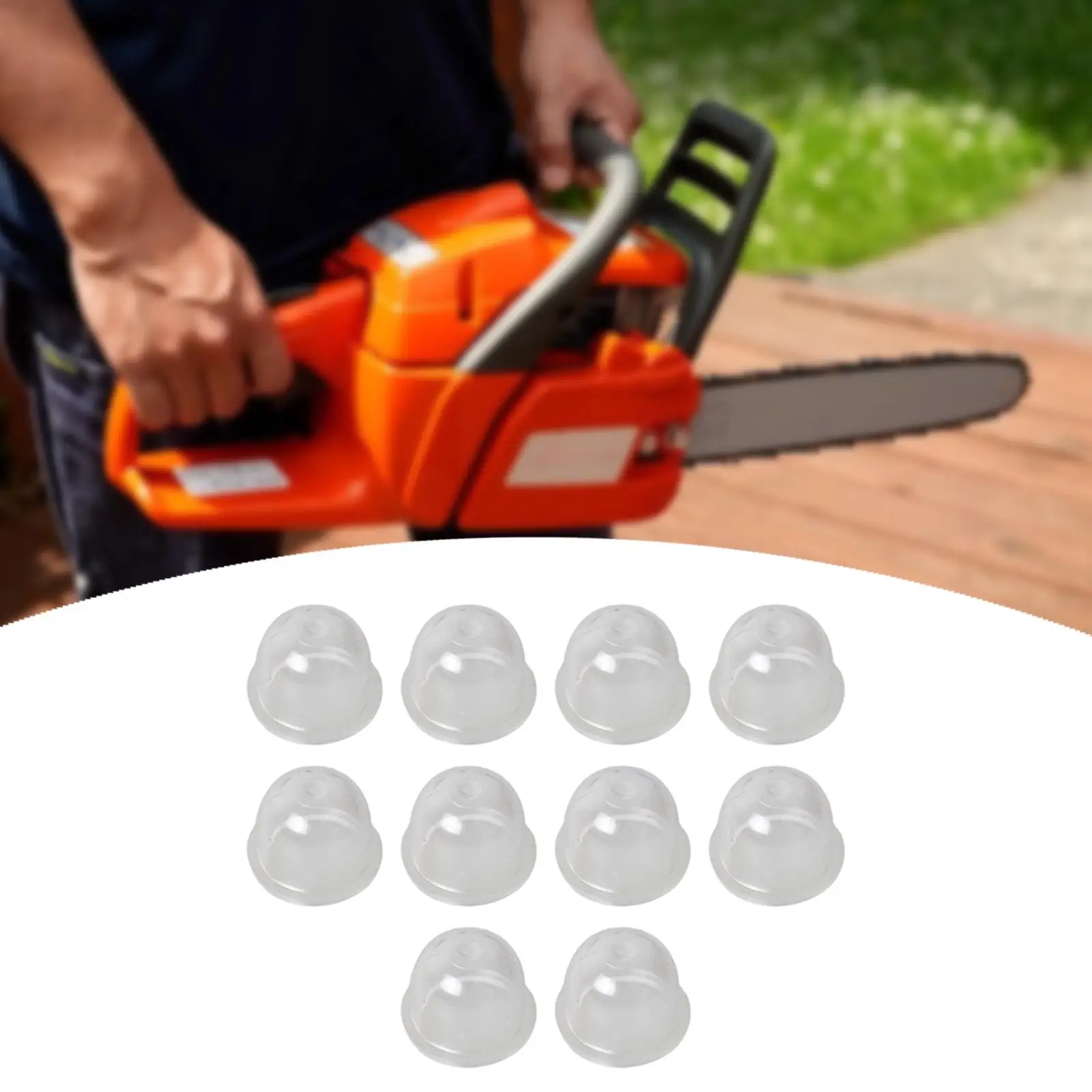 10 Pieces Chainsaws Carburetor Primer Bulb for Patio Hedge Trimmer Outdoor