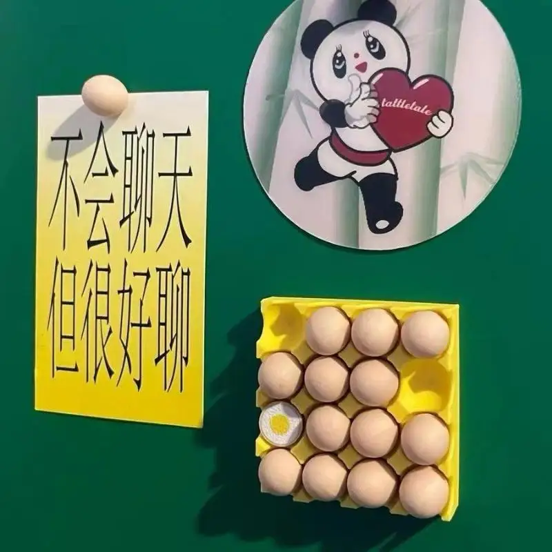 New Cute Egg Tray Fridge Magnet Detachable Magnetic Eggs Hold Photos Memo Notes Creative Kitchen Decor Housewarming Gift