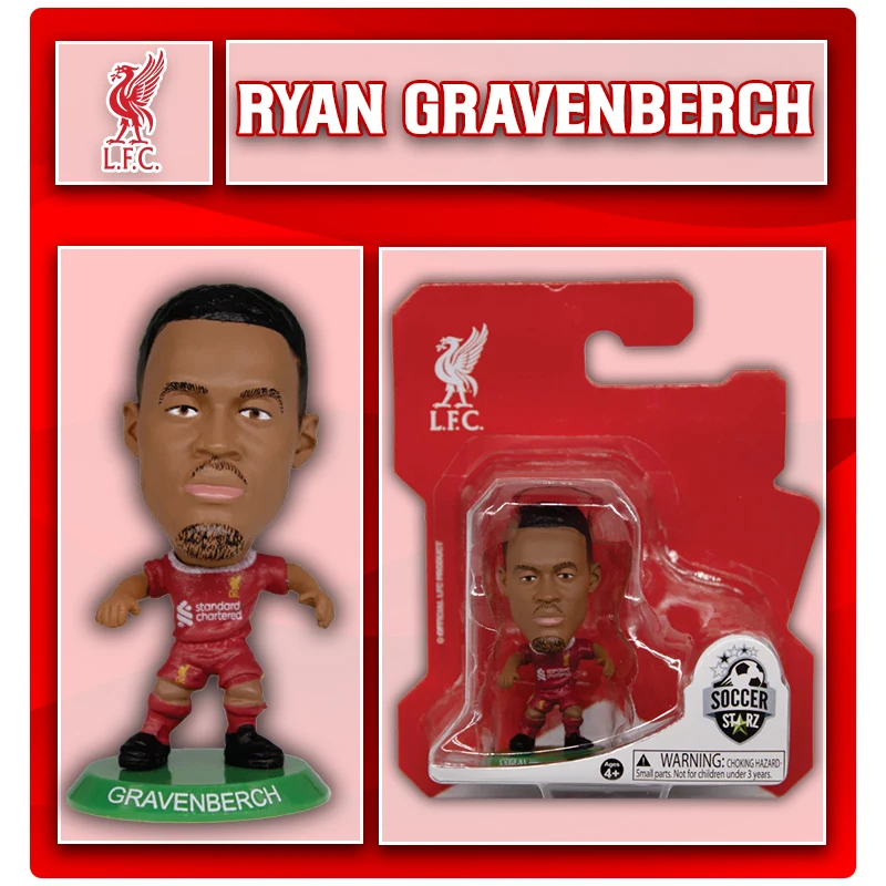 Oficial Liverpool F.C. SoccerStarz-figuras de fútbol de 5cm, kit de 2024-25, modelo de regalo