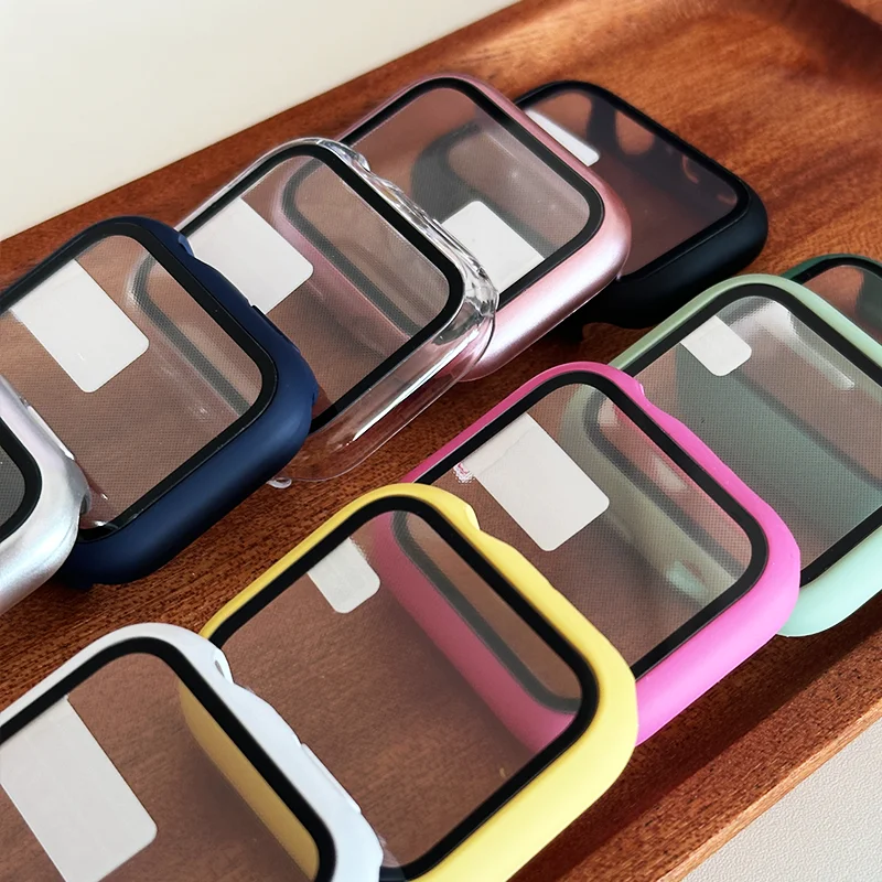 กระจกนิรภัย + ฝาครอบสำหรับแอปเ - Apple Smartwatch Accessories บทวิจารณ์และราคา