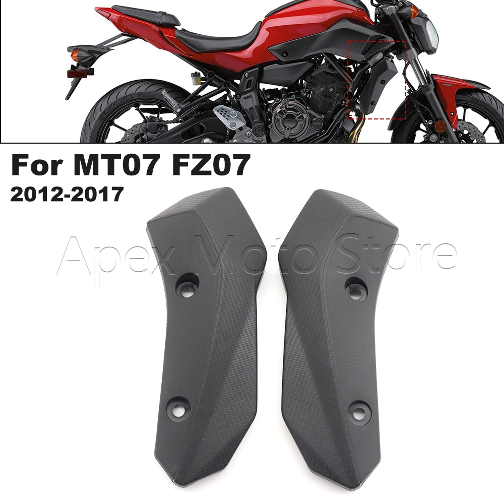 Motorcycle Unpainted ABS Plastic Fairing Left Right Side Radiator Cover For Yamaha MT07 FZ07 MT-07 FZ-07 MT FZ 07 2012-2017