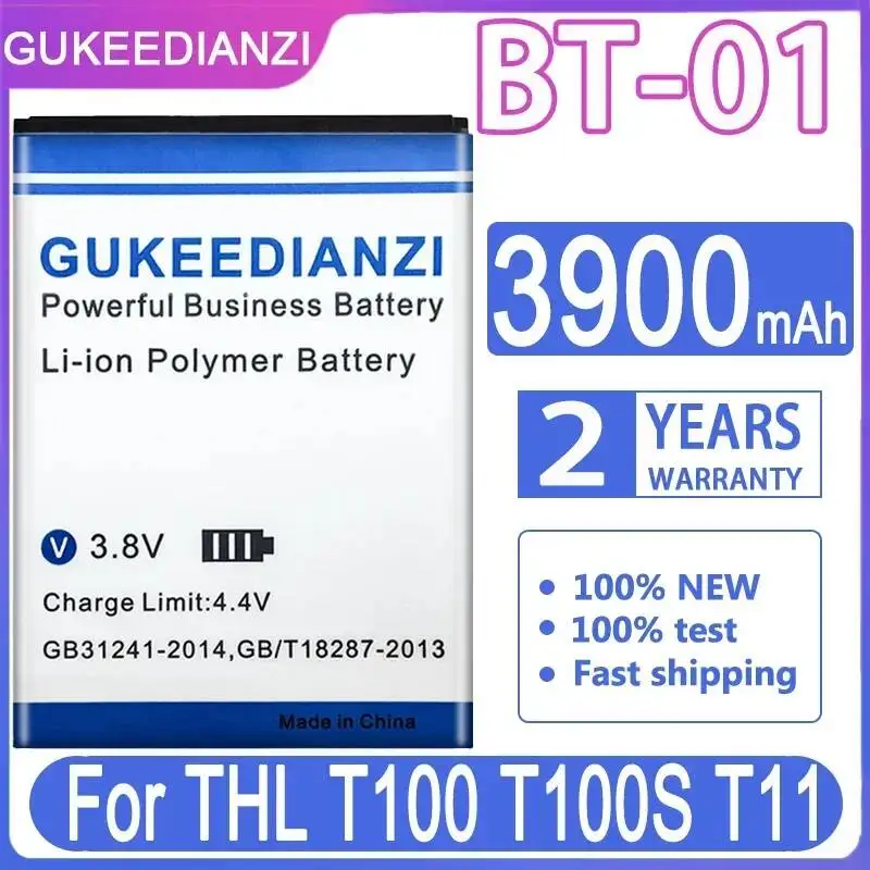 

Долговечная батарея для мобильного телефона Thl T100 T100S T11, 3900 мАч, BT-01, экологически чистая