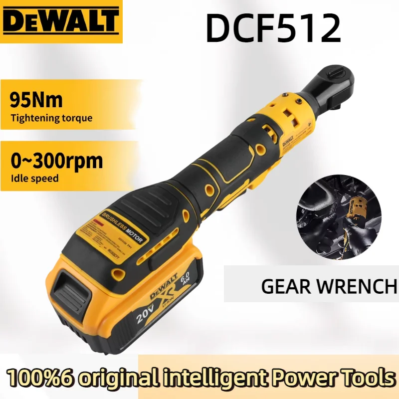 

Dewalt DCF512 20V 1/2 Inch Brushless Ratchet Right Angle Wrench LED Cordless Driver Variable Speed Power Wrench Power Tools