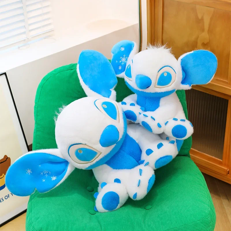 35/55 centimetri Lilo e Stitch Disney Peluche Fiocco di Neve Kawaii Anime Cartoon Peluche Stich Bambole Morbido Peluche Regalo per I Bambini di Natale