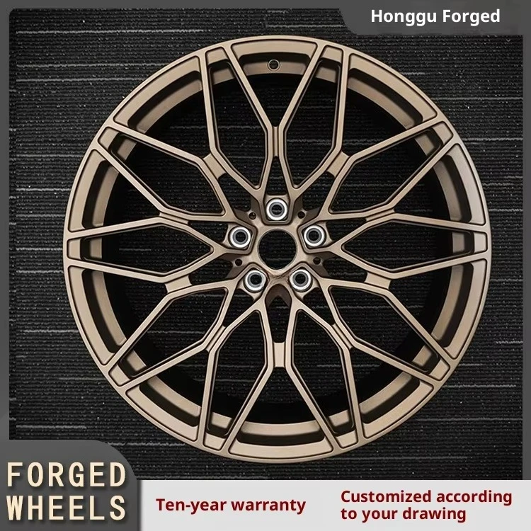 Forged Aluminium Alloy Wheel Hub-Multi-Spoke Polished Design Bolt Pattern New Universal Fitment for Retrofit/Upgrade