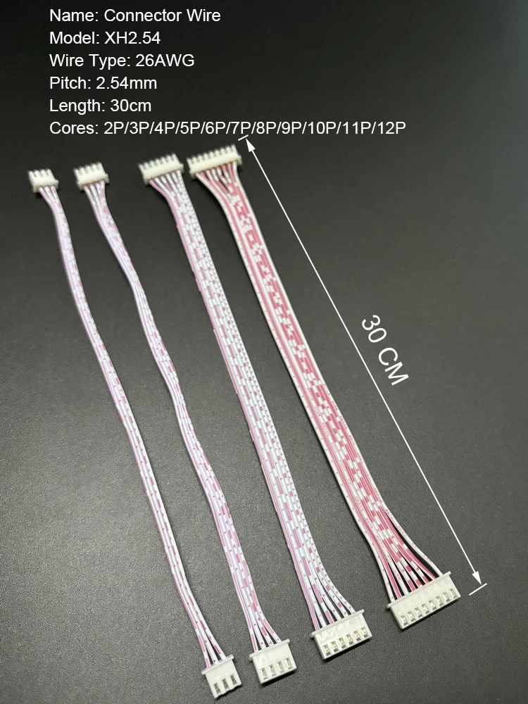 30CM Length Same Direction 26AWG Double Headed Ribbon Cable Cores 2-12P Connector Electronic Wires PCB Board With Cable Power Pl