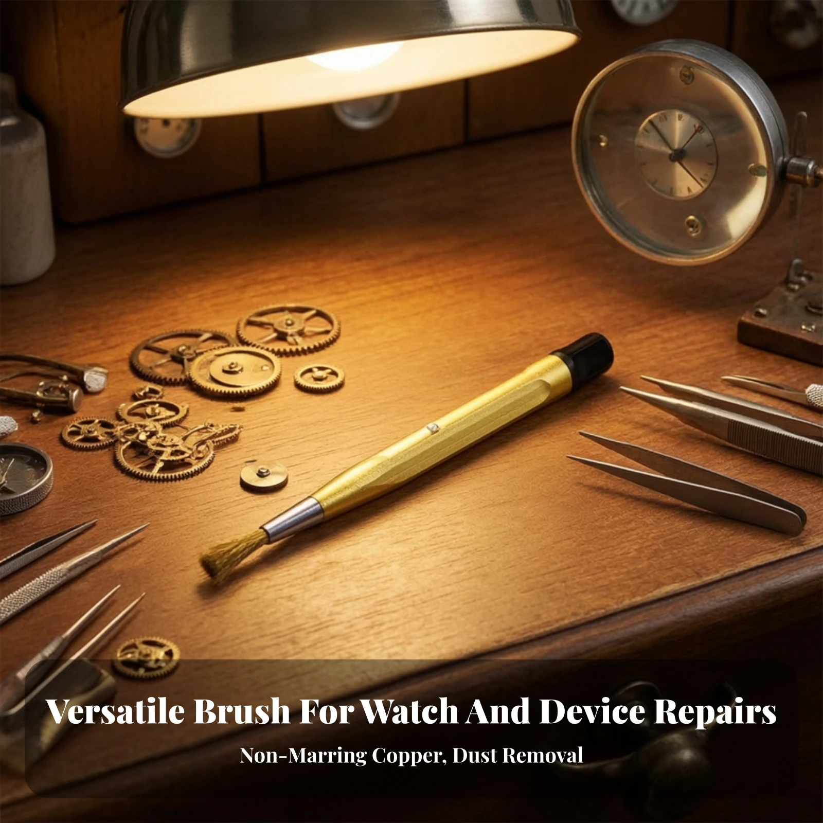 Pen-Shaped Cleaning Brush Rust-Removing Pen Shape Wire Brush Fine-Tip Compact for Watchmakers, Watch Repair, Workshop