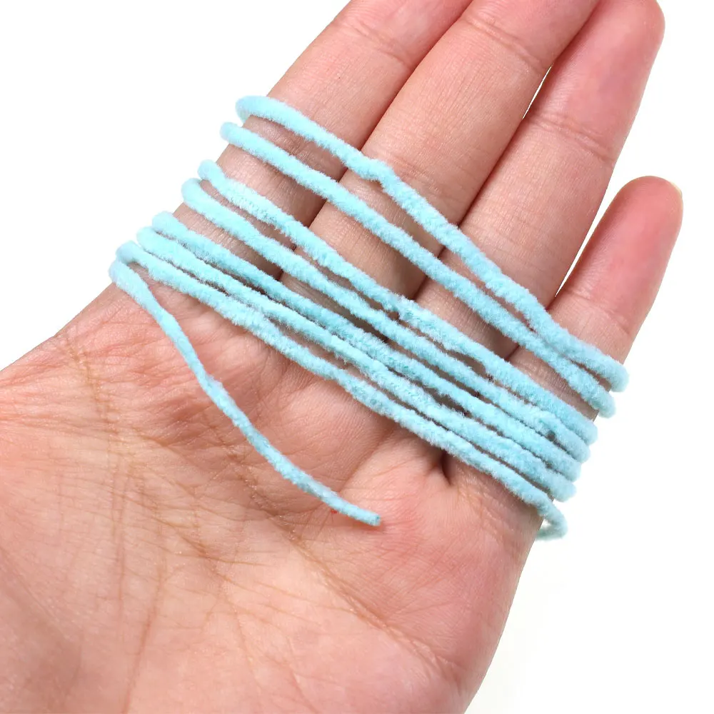 Bimoo 3M/Pack 2,5 mm Mop Chenille Fliegenbindematerial für Caddisfly Mop Fliegen, Nymphen, Squirmy Worms, Forellen- und Grauforellen-Angelköder – Detail 8