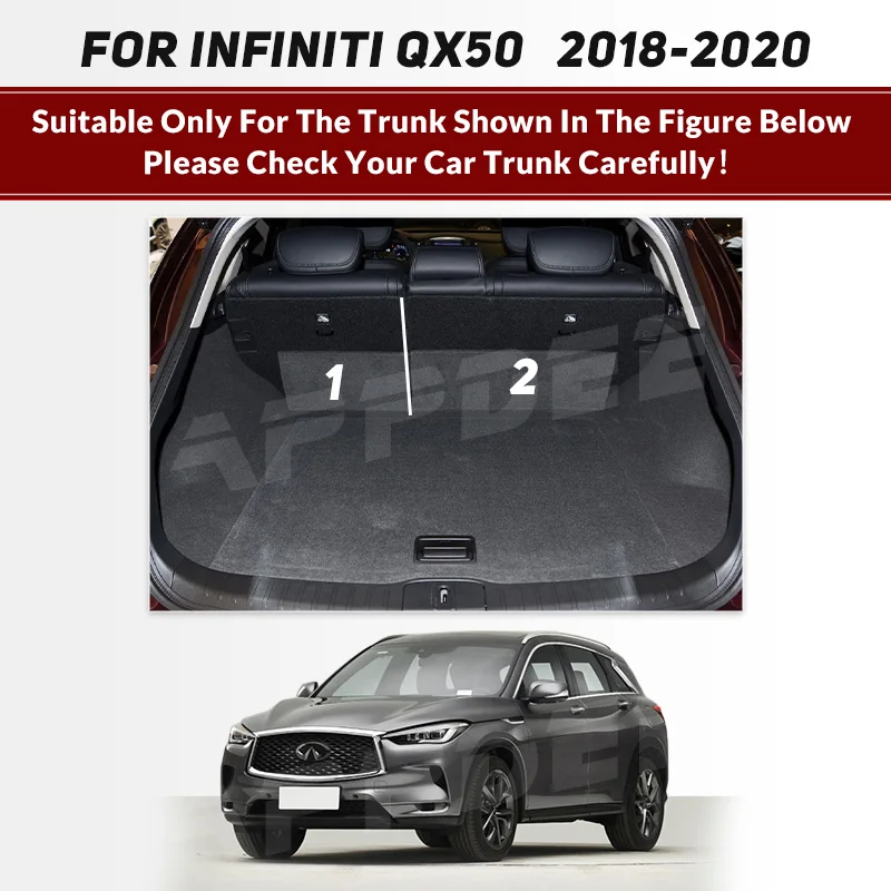 Car Trunk Mat For Infiniti QX50 2018 2019 2020 Custom Car Accessories Auto Interior Decoration