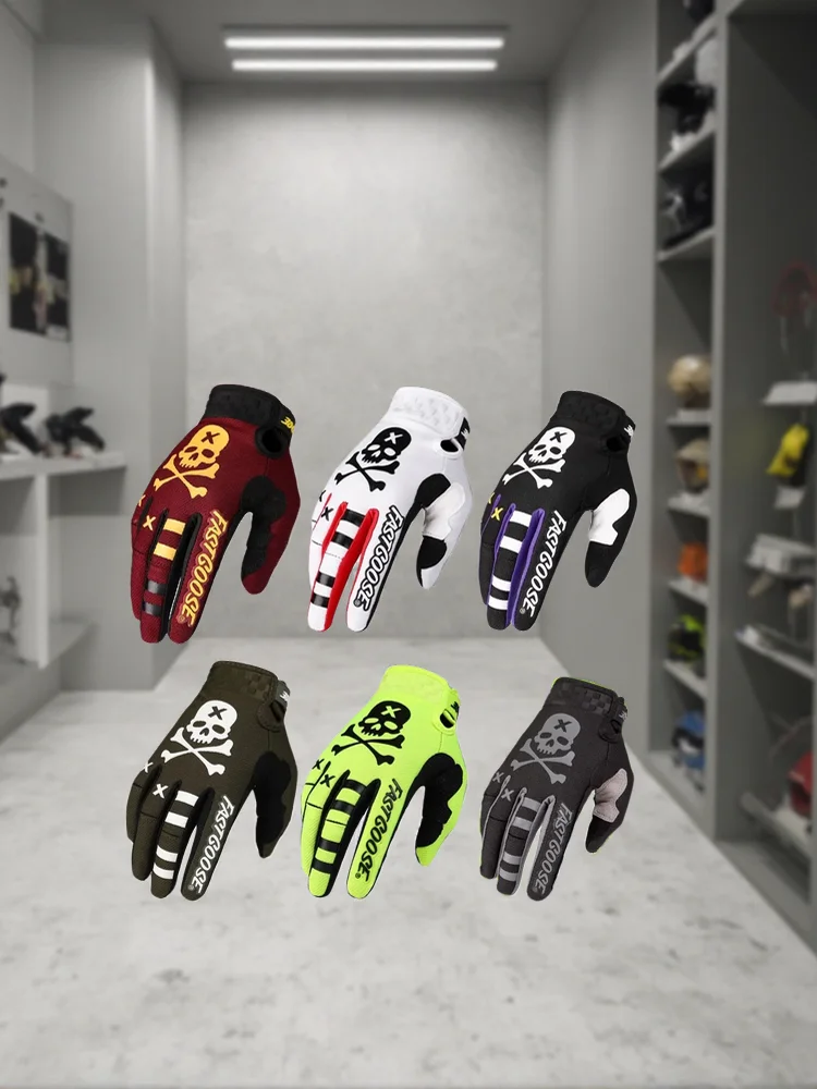 AliExpress NONE FASTGOOSE 2026 NEW Men Moto Racing Gloves BMX ATV MTB Off Road Motorcycle Gloves HRC Red Motocross Riding Touring Gloves