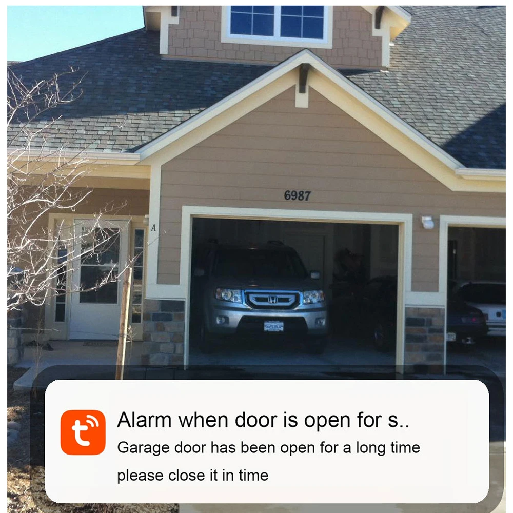فتاحة باب المرآب Tuya WiFi وحدة تحكم ذكية أتمتة المنزل متوافقة مع تطبيق Alexa Google Home Voice للتحكم عن بعد #2