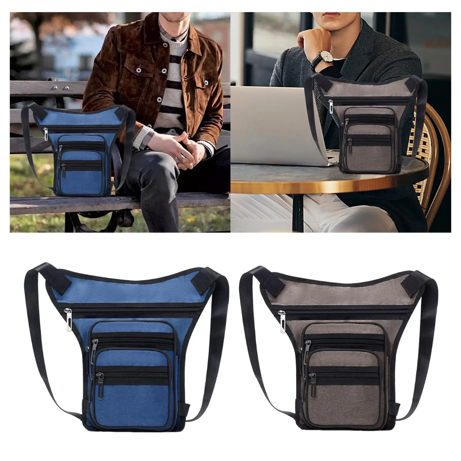 

Drop Leg Bag Belt Bumbag Waterproof Fanny Pack Multifunctional Waist Pack Leg Pouch for Motorcycle Hiking Riding Cycling Outdoor