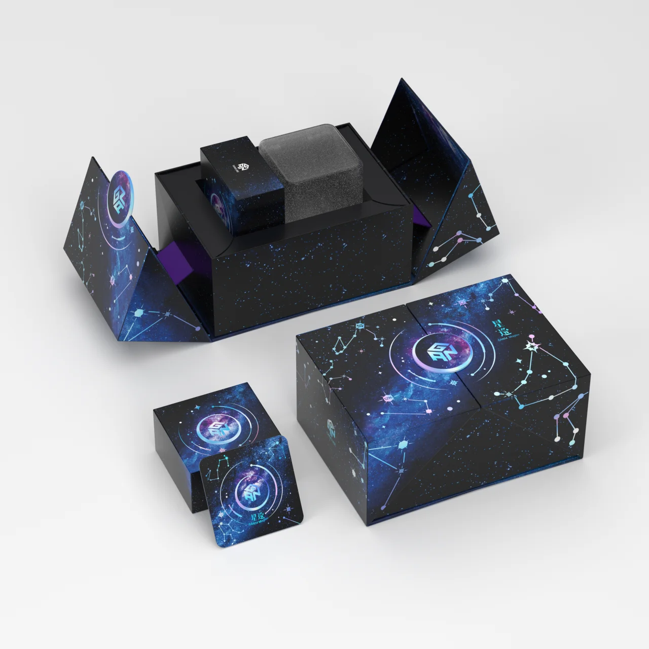 Limited Edition 2023 New Gan 14 Maglev Magnetic Magic Speed Cube Stickerless Professional 3x3 Magic Cubes for Children Kids Gift