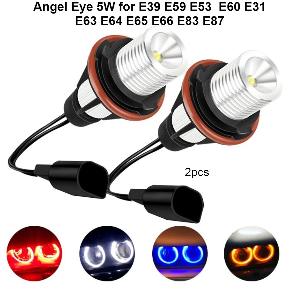 

Angel Eye 5W for E39 E59 E53 E60 E31 E63 E64 E65 E66 E83 E87 High-Brightness Angel Eye Fog Lights fit for BMW LED Headlights