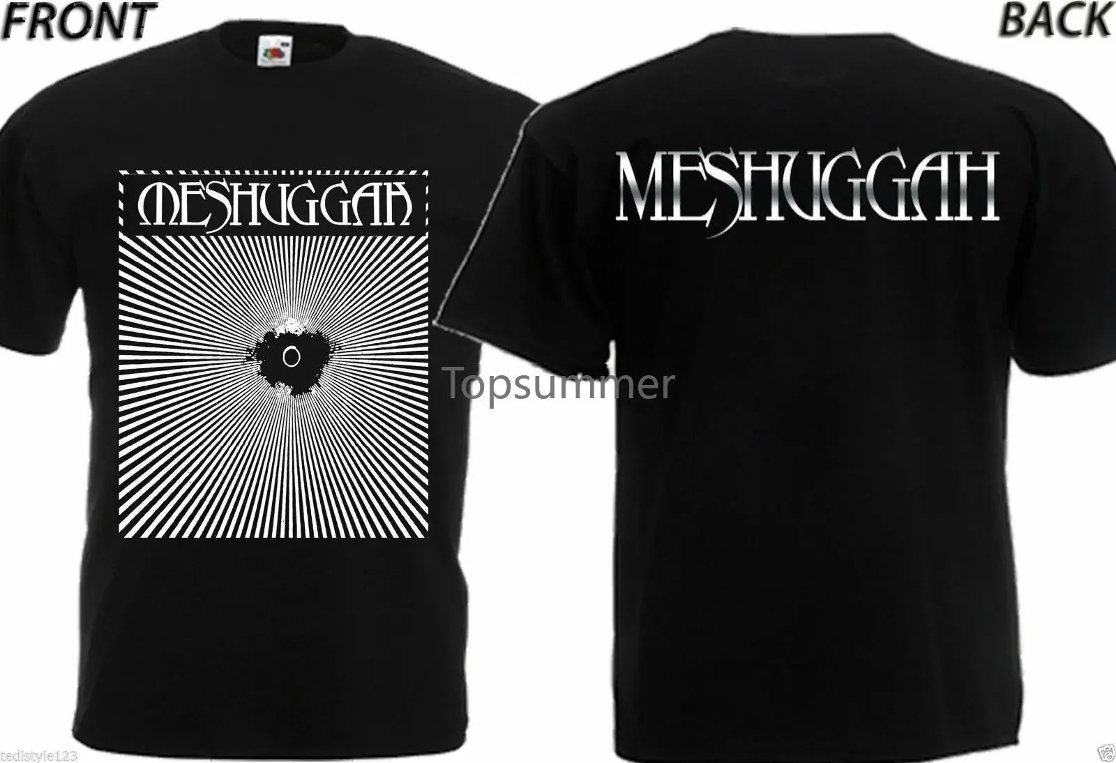 

New Dtg Print Tee T-Shirt Meshuggah -Smlxlxxl3Xl