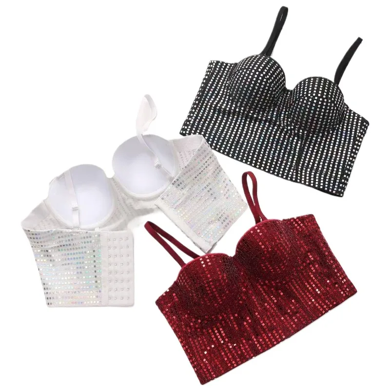 

Top Strapless Corset Women's French Diamond Shapewear Sensual Minimalist Casual Fashionable Niche Versatile Luxurious Elegant