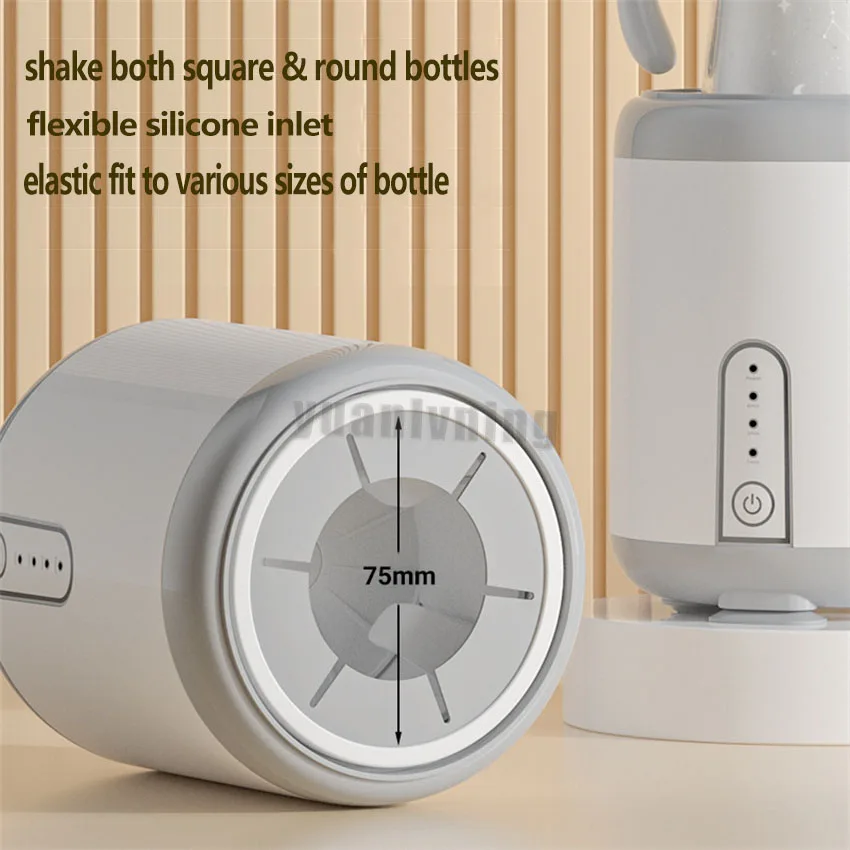 Baby Bottle Intelligent Wireless 360 ° Shaker Milk Powder Blender Feeding Shaking Machine 3 Gear Timming Household Home Babycare