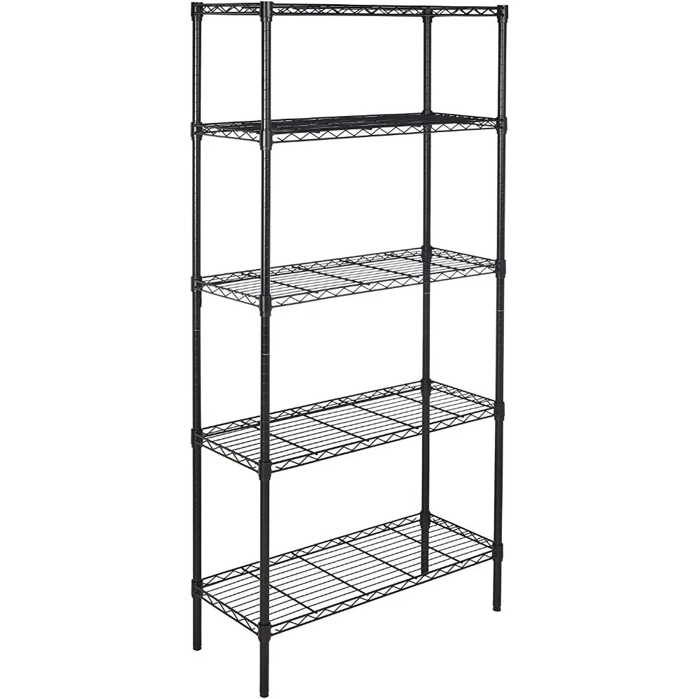 

5-Shelf Adjustable, Heavy Duty Wide Storage Shelving Unit (350 lbs Loading Capacity per Shelf), Steel Organizer Wire Rack