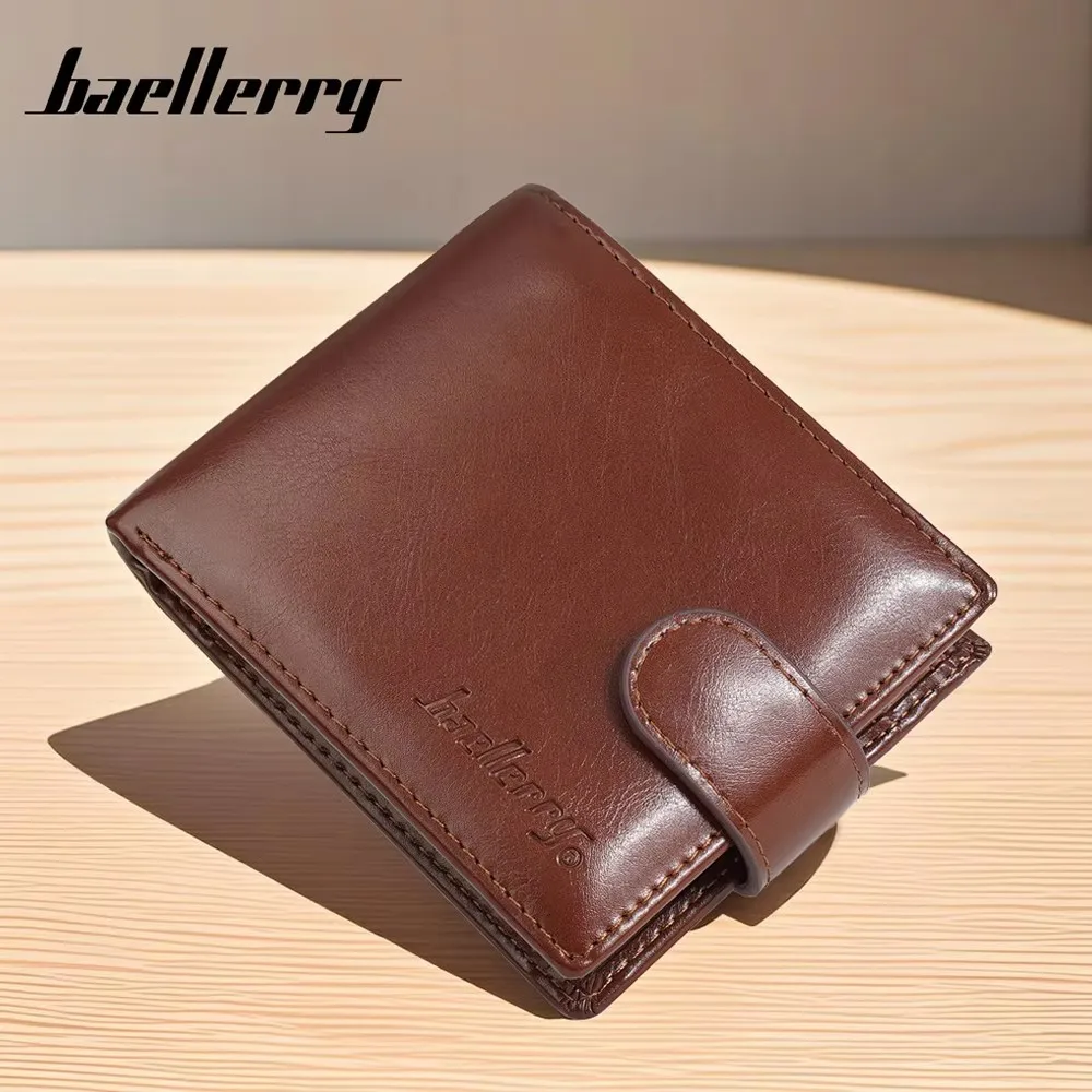 Customized Name Carving  New Men's Short Wallet High Quality Card Holder Photo Holder Zipper Coin Pocket Male Purses Card Clips