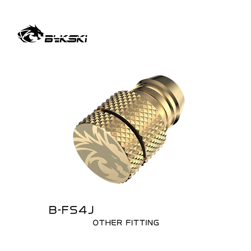 Bykski  Water Stop Hose Fitting For ID 12-13mm Soft Tube,Water  Cooling  Pipe Drain Adapter B-FS4J